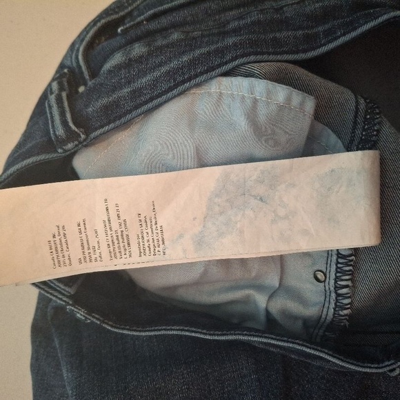 Joseph Ribkoff Sz 6 Dark Blue Sparkle Face Brielle Slim Fit Straight Jeans - Picture 9 of 13